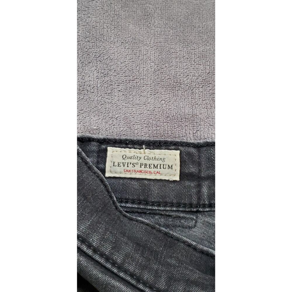 Levi's Jeans Womens Size 30 Black Denim Mile High Super Skinny High Rise Za1-17 - Picture 7 of 10